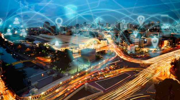 Cities As Hubs Between The Physical And Virtual Worlds